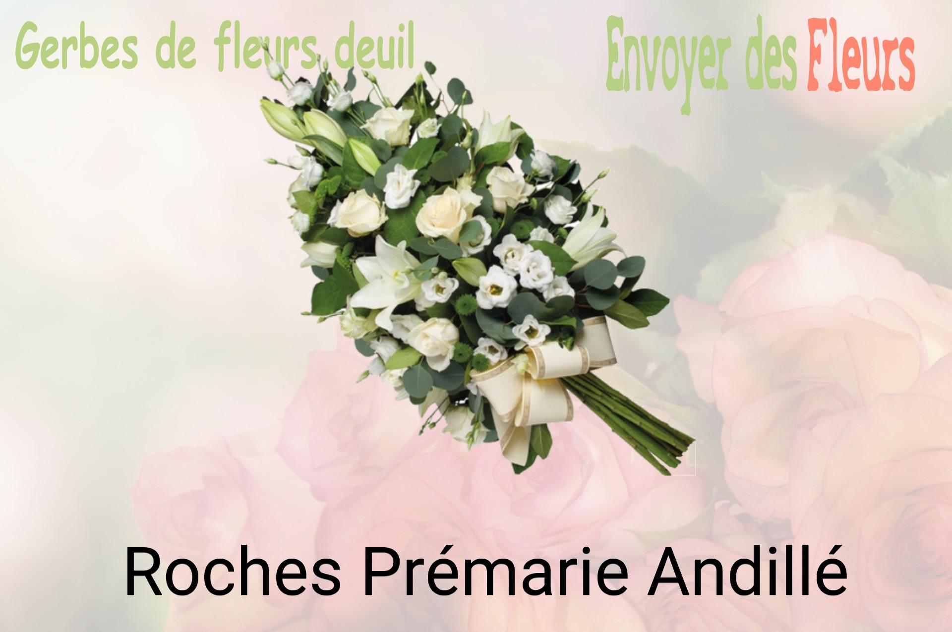 Gerbe de fleurs de deuil livrée à Roches-Prémarie-Andillé
